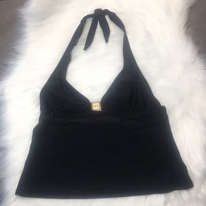 Black Tankini. Silver detail.